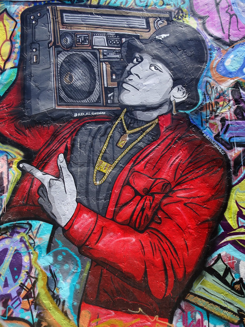 painting of rapper